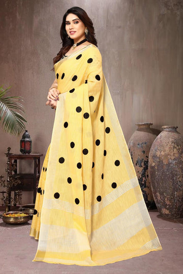 Ethnic Motifs Zari Woven Design Banarasi Saree